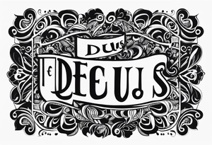 Deus e família acima de tudo tattoo idea