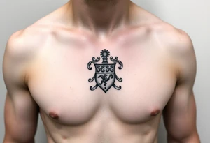 Irish family crest for Smith. Full chest tattoo tattoo idea