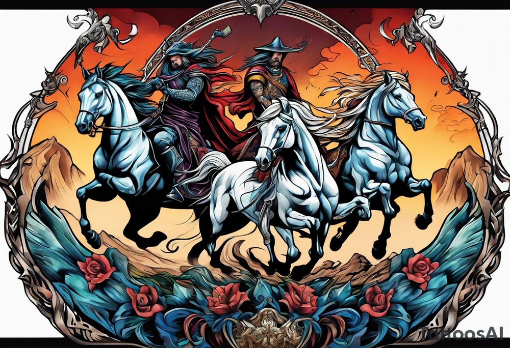 Four horsemen tattoo idea