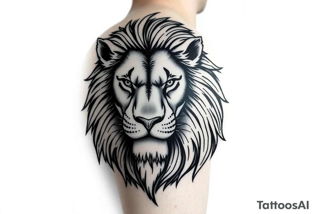 powerful majestic lion for arm cover up tattoo tattoo idea