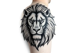 powerful majestic lion for arm cover up tattoo tattoo idea