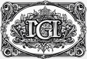 Coool image of initials “DgbIII” tattoo idea
