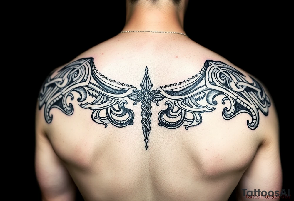 Celtic tribal sleeve tattoo idea