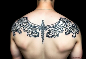 Celtic tribal sleeve tattoo idea