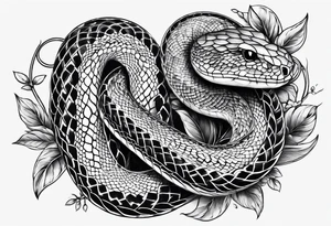 Two snakes on wrist tattoo idea