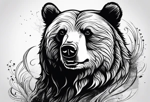 happy bear tattoo idea
