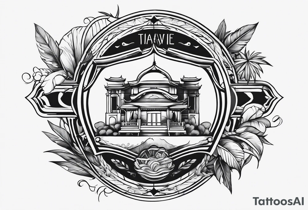 Minimalistic travel tattoo idea