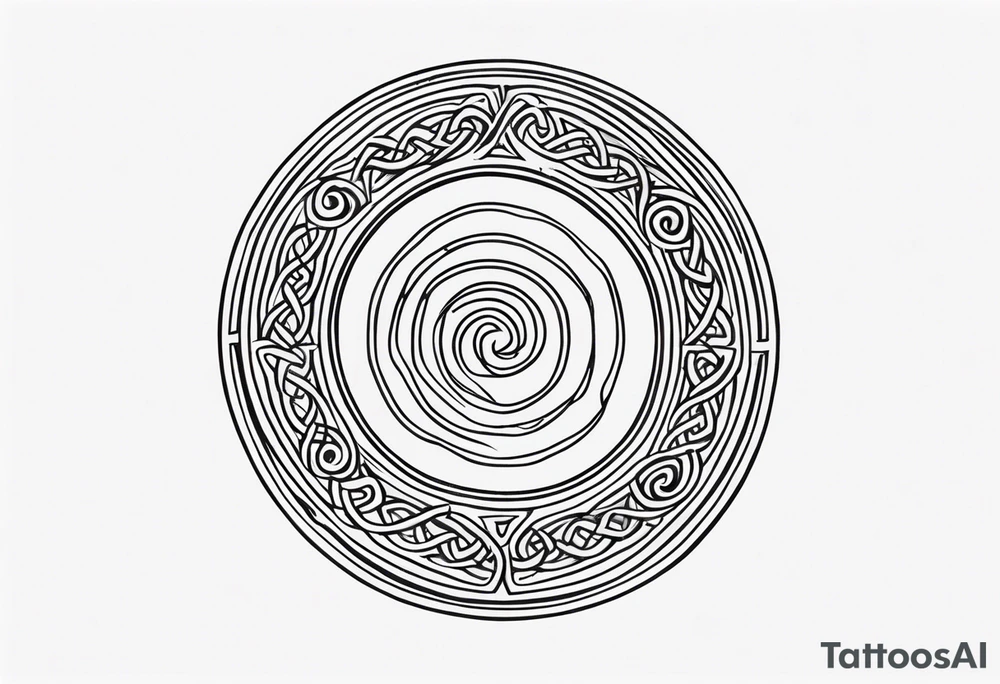 Celtic Spiral tattoo idea