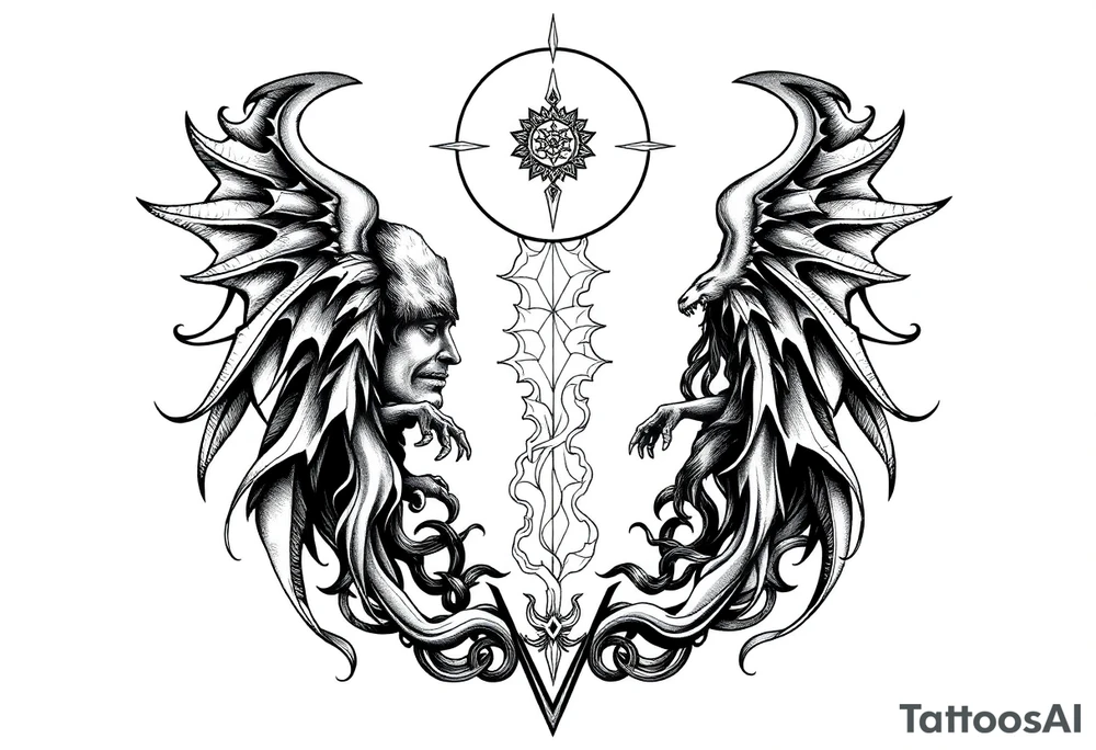 Reincarnation mythology tattoo idea