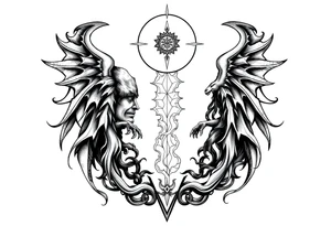 Reincarnation mythology tattoo idea