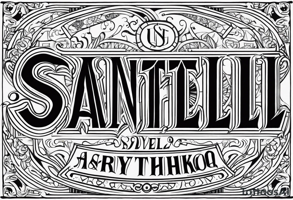 Santelli tattoo idea