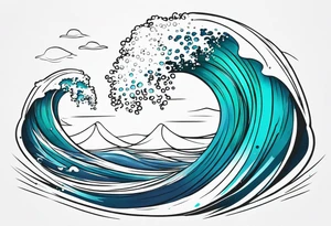 ocean wrap tattoo idea