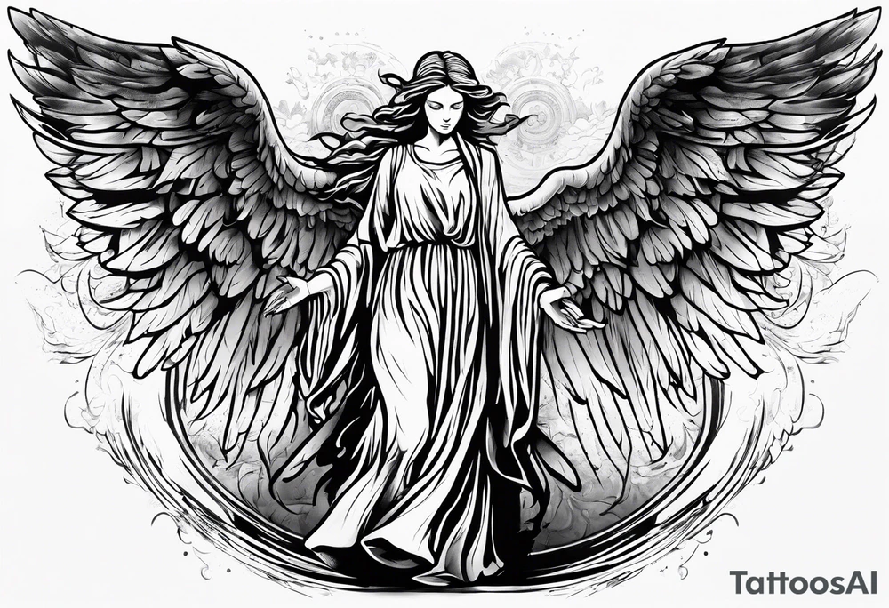 Weeping angels from Dr. Who, male upper arm tattoo tattoo idea