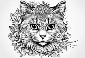 Silly cat tattoo idea