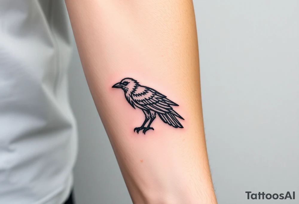 crow tattoo idea