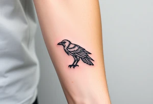 crow tattoo idea