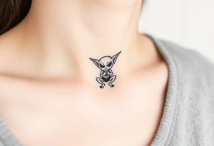 Misfit tiny goblin tattoo idea