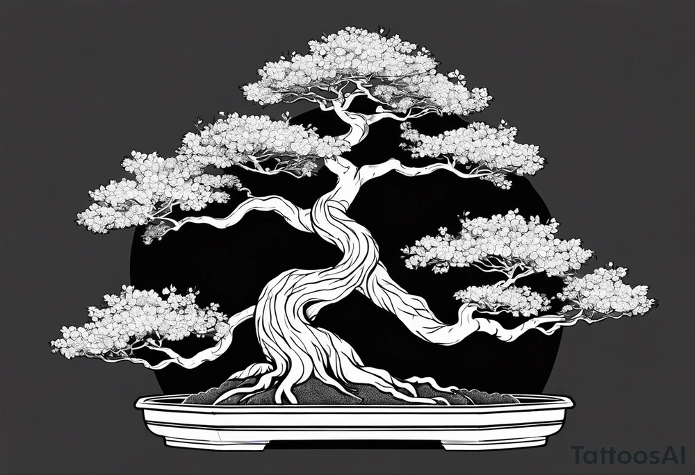 Bonsai tree
With words tattoo idea