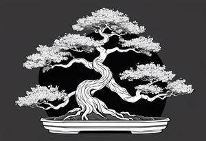 Bonsai tree
With words tattoo idea