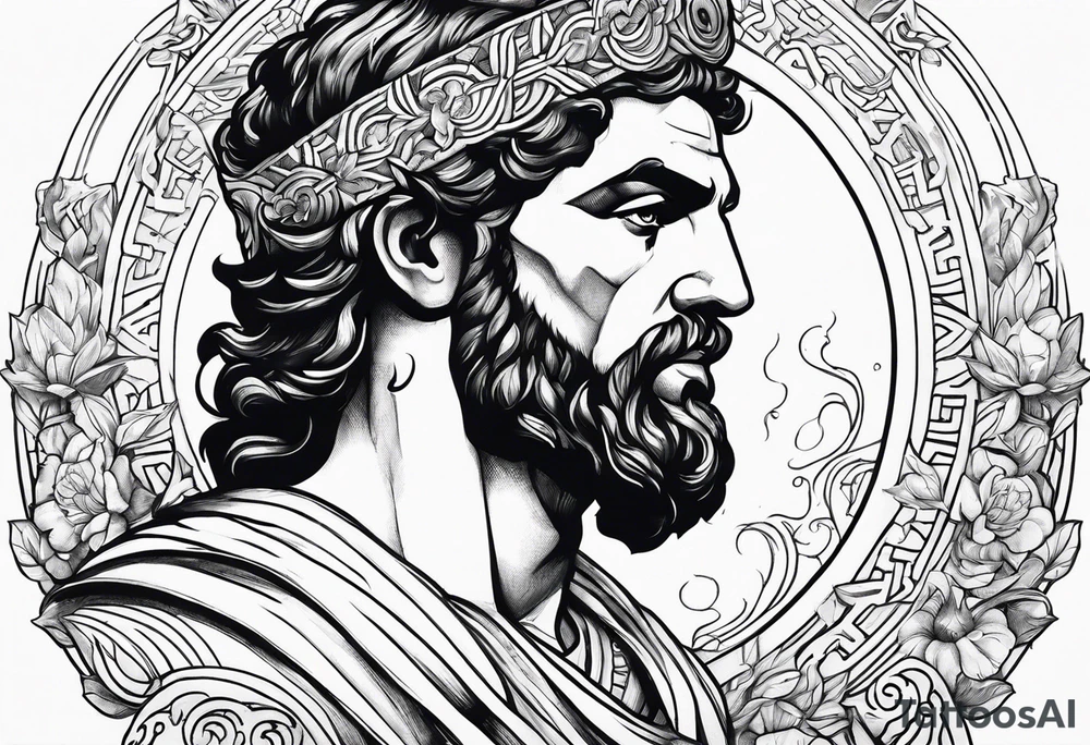 Greek god tattoo idea