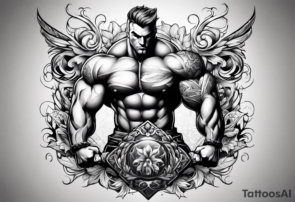 bodybuilder tattoo idea