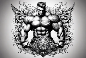 bodybuilder tattoo idea