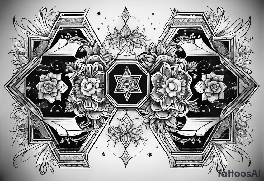 Hexagon tattoo idea