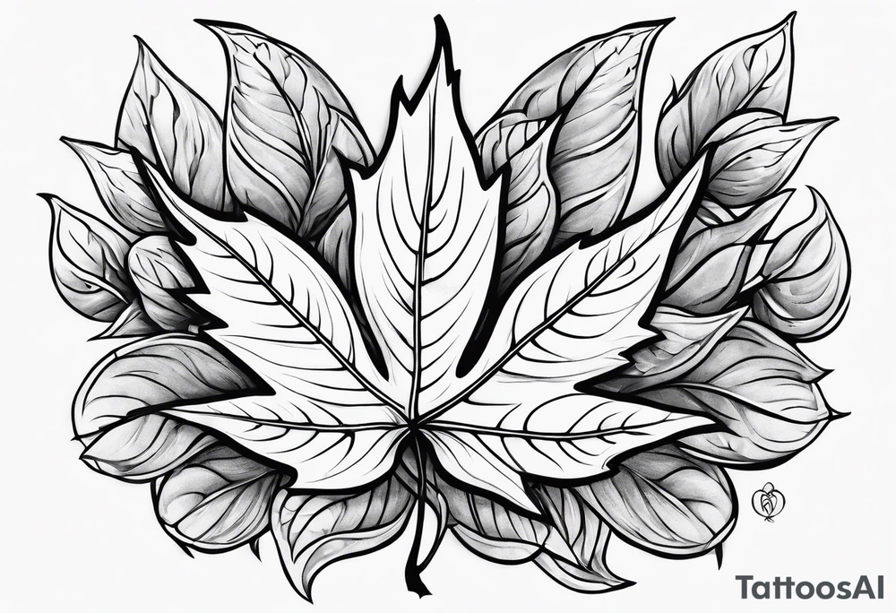 Maple seed tattoo idea