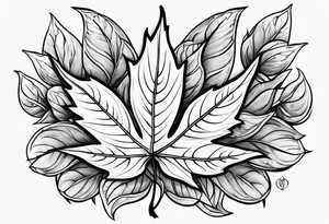 Maple seed tattoo idea