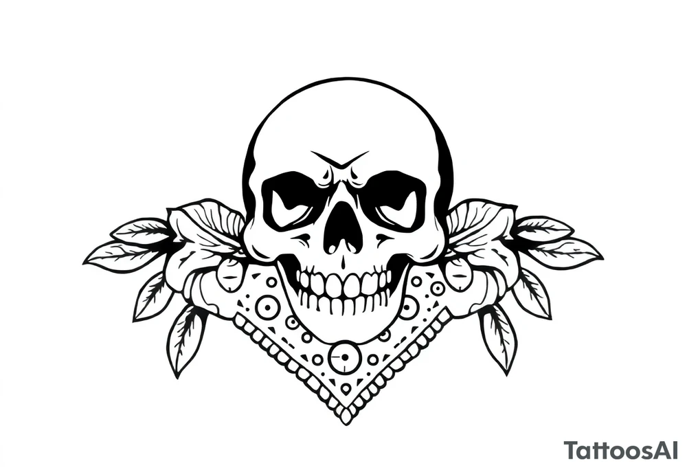 Chicano bandana tattoo idea