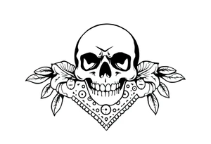 Chicano bandana tattoo idea