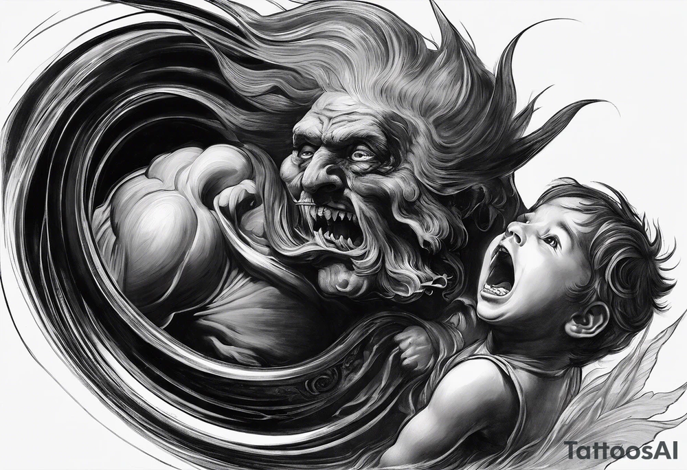 "Saturn Devouring His Son" by Francisco Goya tattoo idea