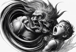 "Saturn Devouring His Son" by Francisco Goya tattoo idea