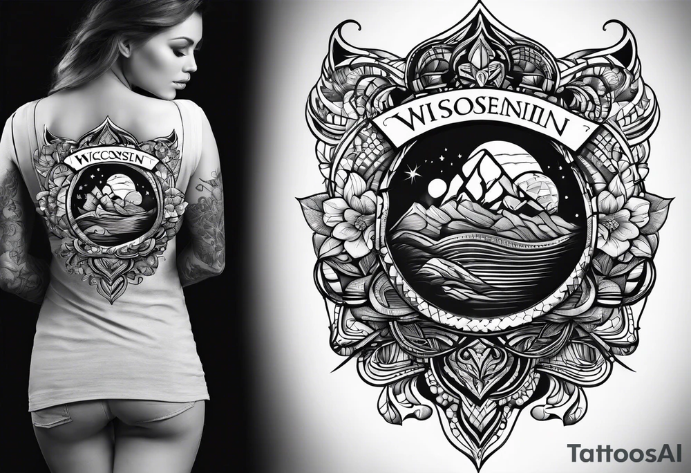 Traveling wisconsin tattoo idea