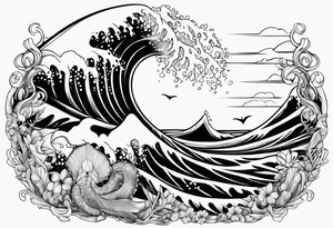 ocean tattoo idea