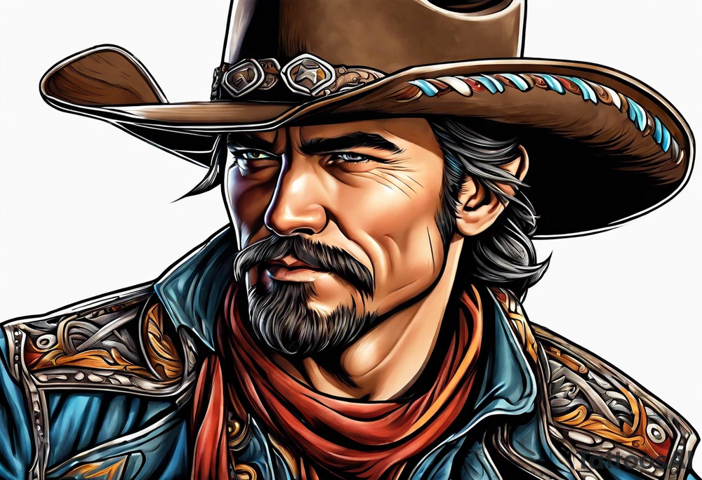 Cowboy tattoo idea