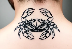 An angry vicious crab zodiac sign for July 9th tattoo idea