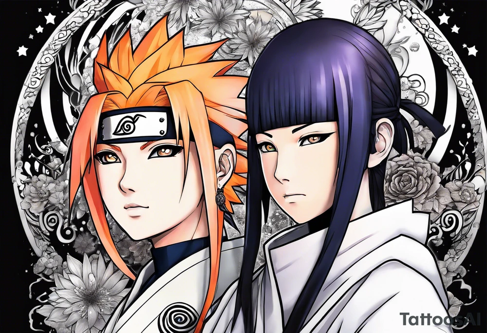 Hinata and hanabi from Naruto tattoo idea