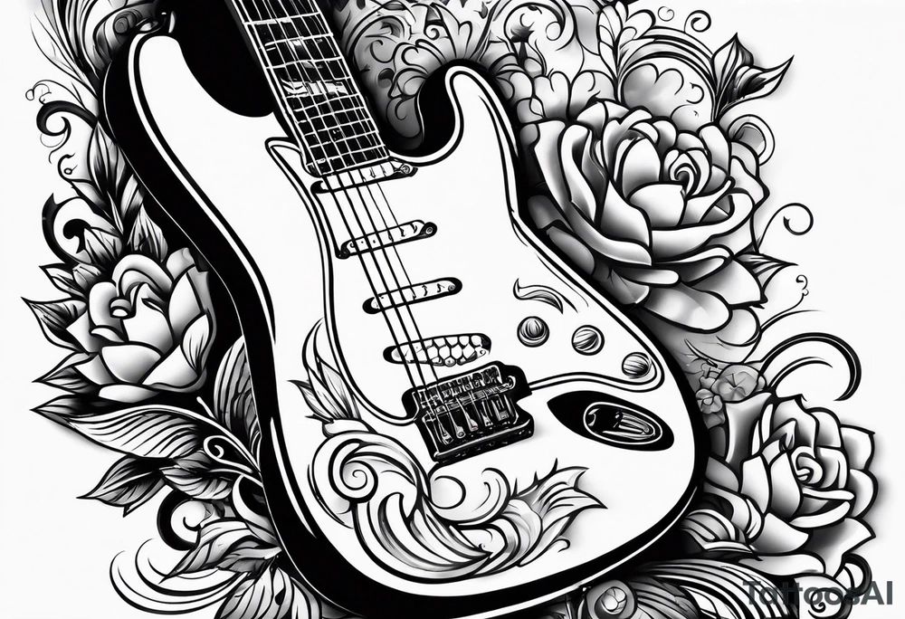 guitar tattoo idea