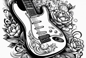 guitar tattoo idea