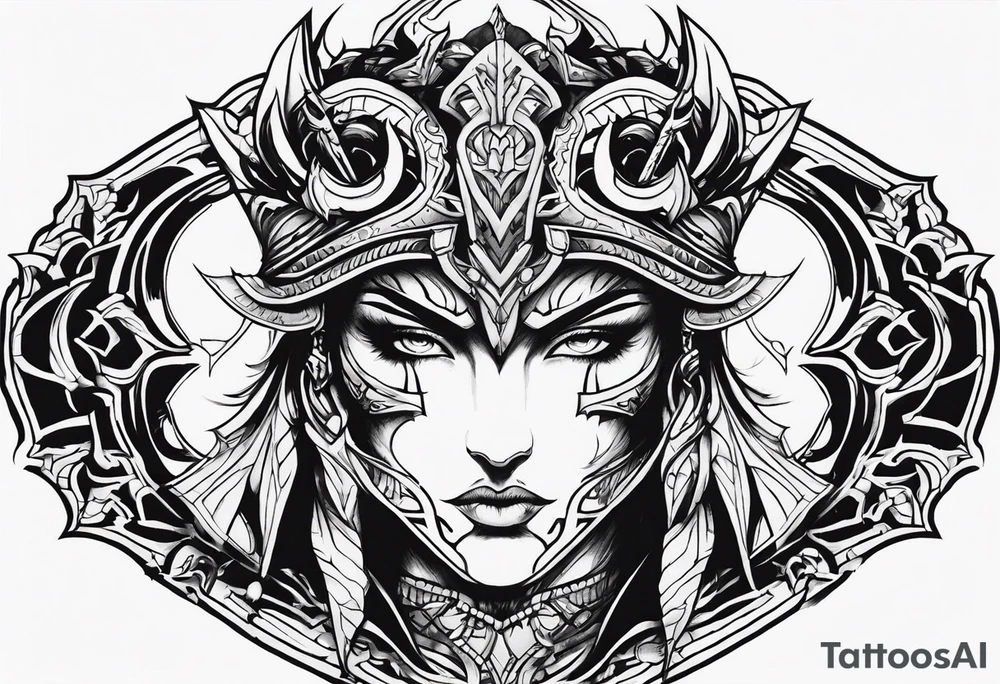 Warrior of Darkness tattoo idea