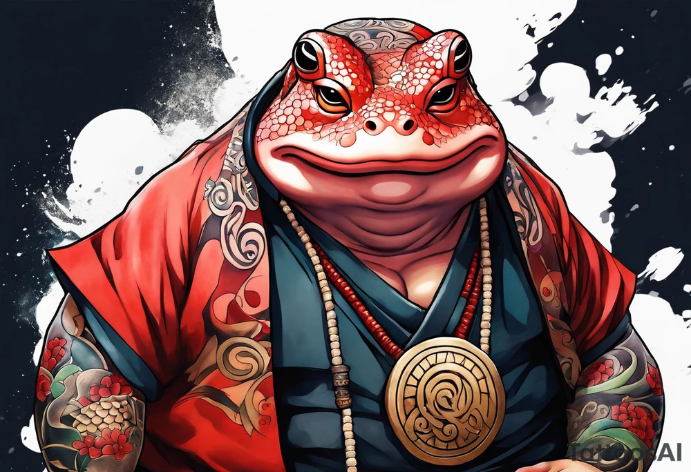 Jiraiya Naruto Gamakichi toad tattoo idea