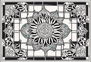 moroccan tiles tattoo idea