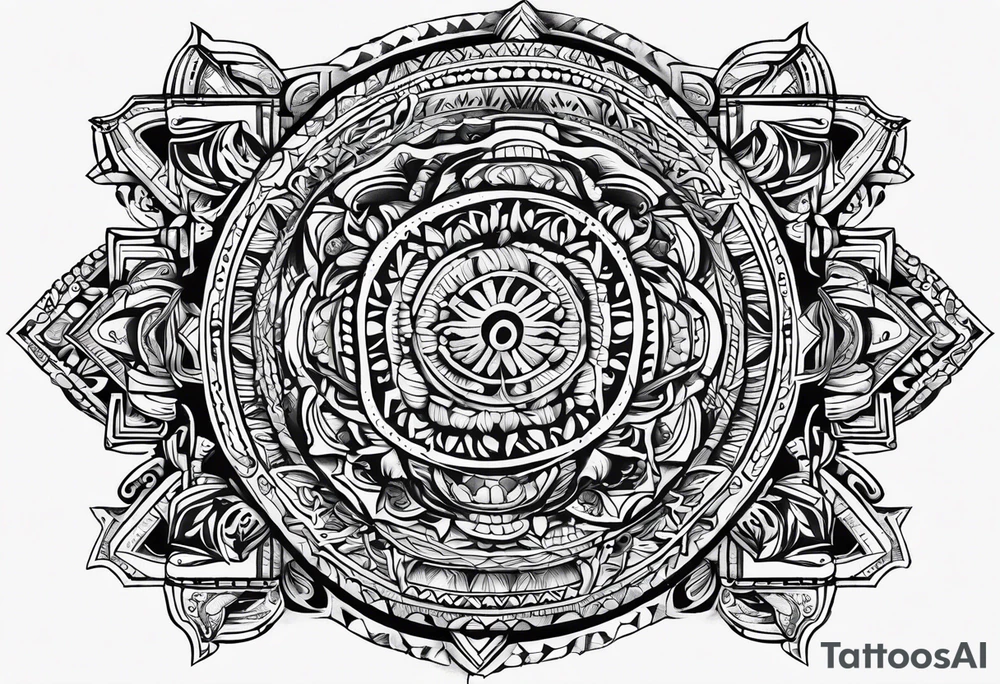 Sonoran mexican tribal tattoo idea