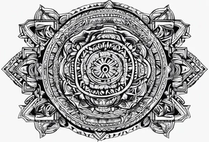 Sonoran mexican tribal tattoo idea