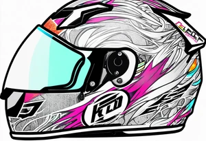 Formula 1 helment Miami edition tattoo idea