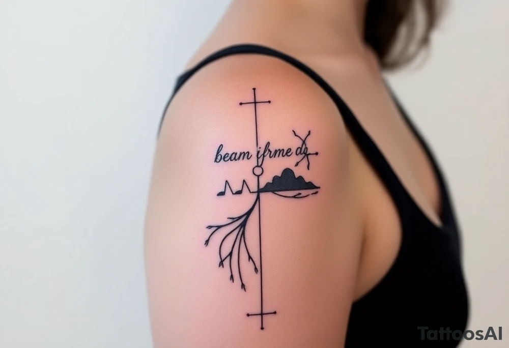 uma tatuagem que expresse a filosofia do bem e do mal tattoo idea