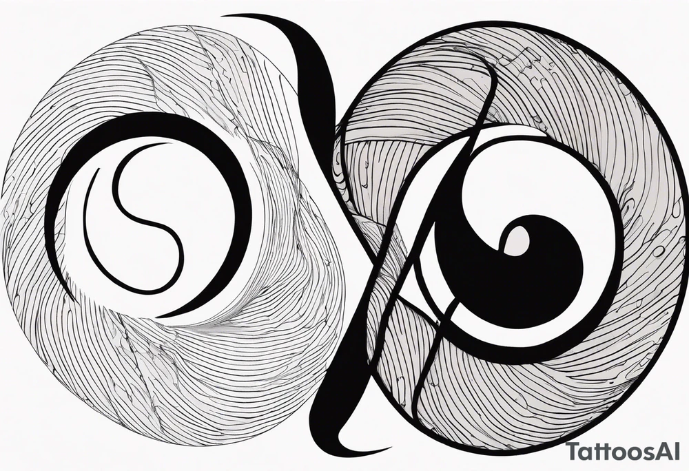 infinity symbol mixed with ying yang symbol tattoo idea infinity symbol mixed with ying yang symbol tattoo idea
