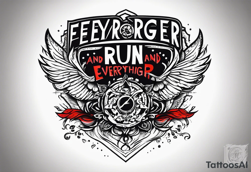 FEAR
FORGER EVERYTRHING AND RUN
FACE EVERYTHING AND RISE tattoo idea