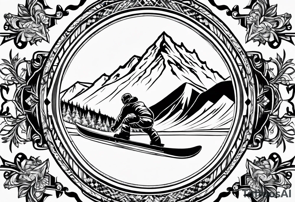 i want a tattoo that encapsulates snowboarding in a fine line american tattoo style tattoo idea i want a tattoo that encapsulates snowboarding in a fine line american tattoo style tattoo idea